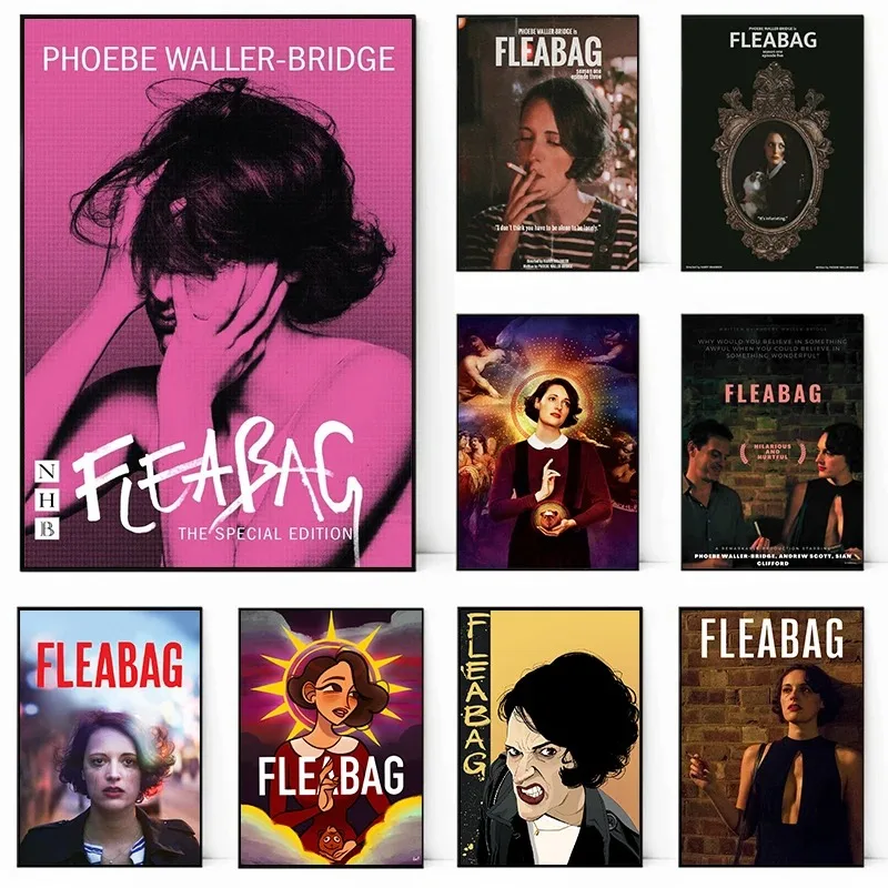 Classic TV Play Fleabag Poster Figure Canvas Painting HD Print Modern Wall Art Picture Living Room Bedroom Decor Aesthetics