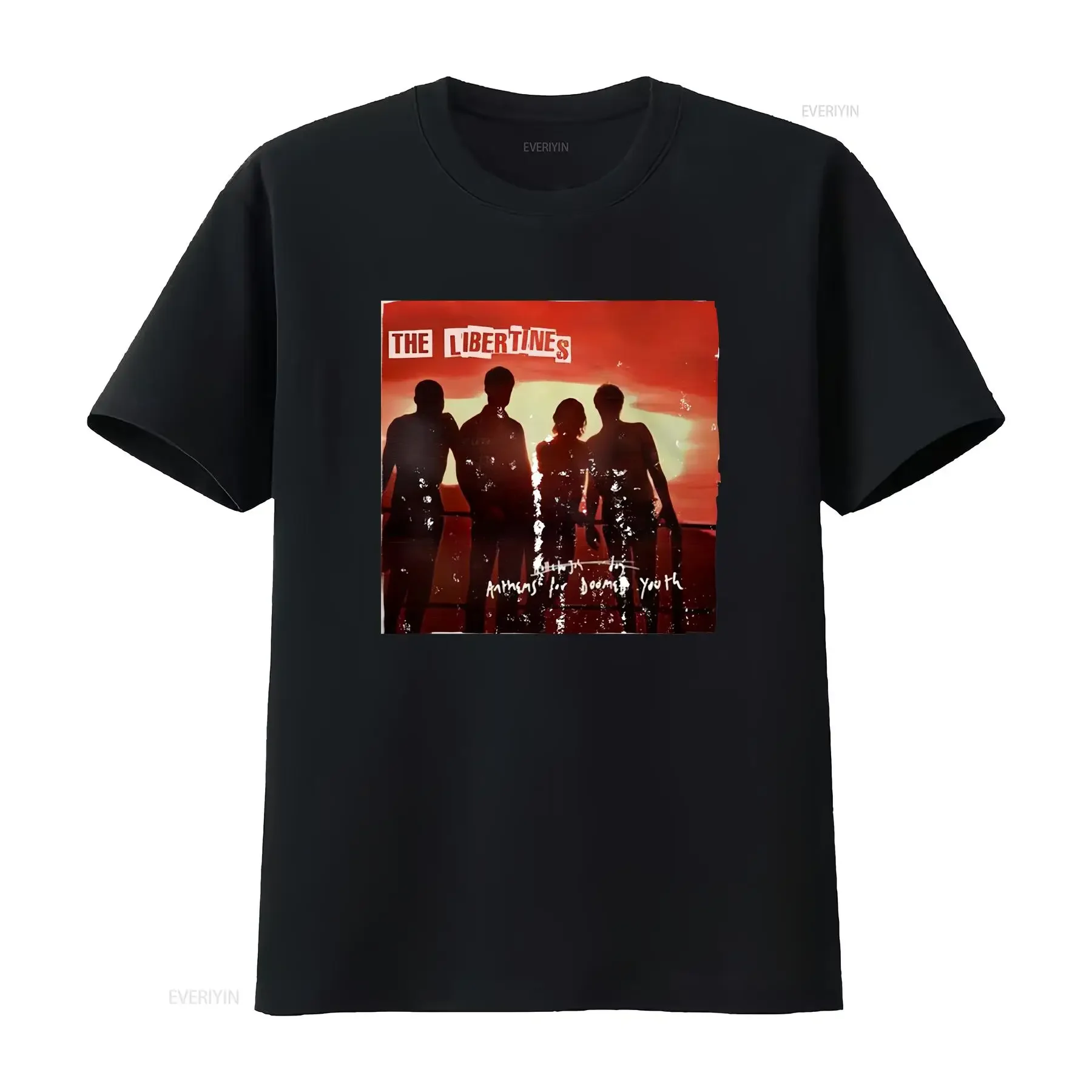 The Libertines T Shirt Anthems for Doomed Youth vintage Washed fashion graphic Slightly designer clothes Soft Casual Unisex