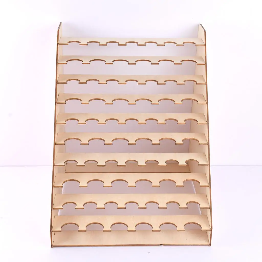 Wooden Epoxy Tools ,Storage Stand Holder, Paint  with 65 Holes Storage  ,26mm Diameter