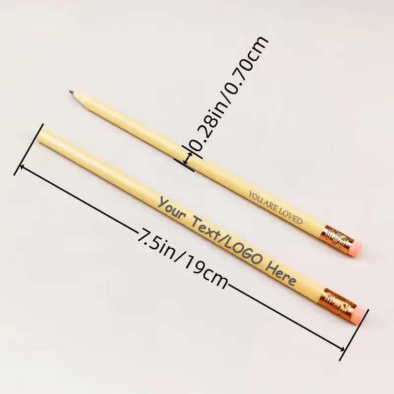 48PCS Customizable Macaron Pencils Assorted Colors with Erasers for Artists And Students Writing And Sketching Ideal
