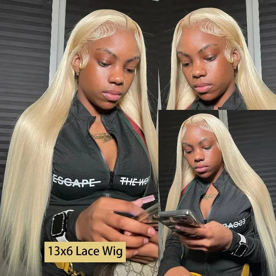 250 Density 40 Inch 613 Blonde Lace Front Wig Human Hair 13X6 Hd Lace Frontal Wig Straight Lace Front Wigs Human Hair For Women image 4