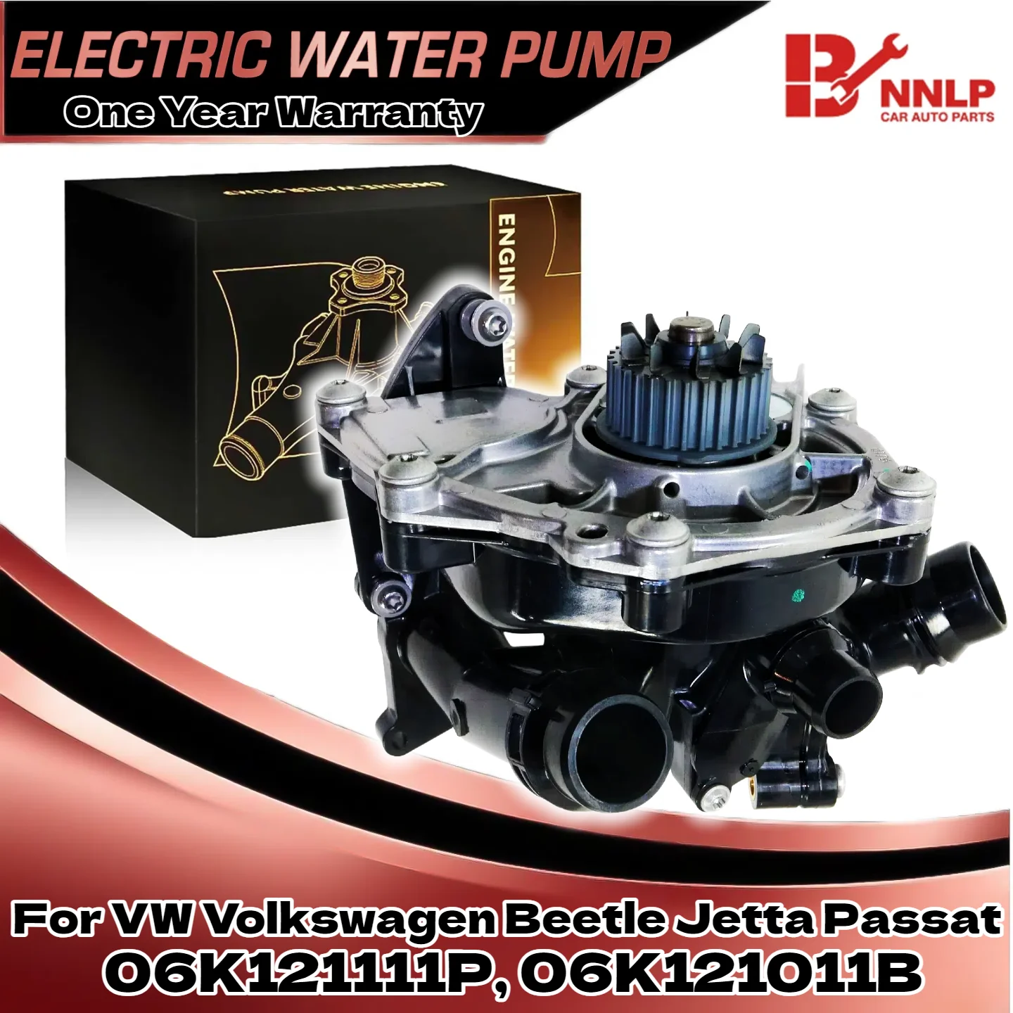 

For VW Volkswagen Beetle Jetta Passat New Water Pump 06K121111P 06K121011B