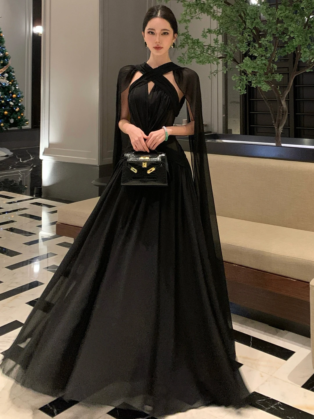 

Hebe Sle Ele Bla Slim Fit Maxi Dr Spring Faion Платье с высокой талией Юбка-миди Хлопок Повседневная Путешествия Par Home