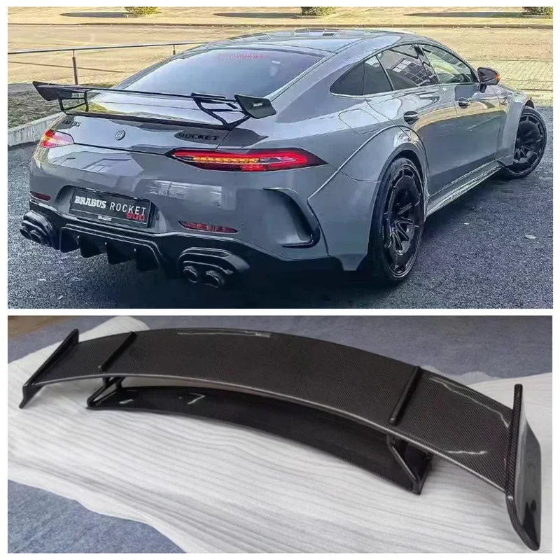 

For Mercedes-Benz AMG GT50 GT53 GT63S 2019-2024 High Quality Carbon Fiber Car Bumper Rear Trunk Lip Spoiler Wing