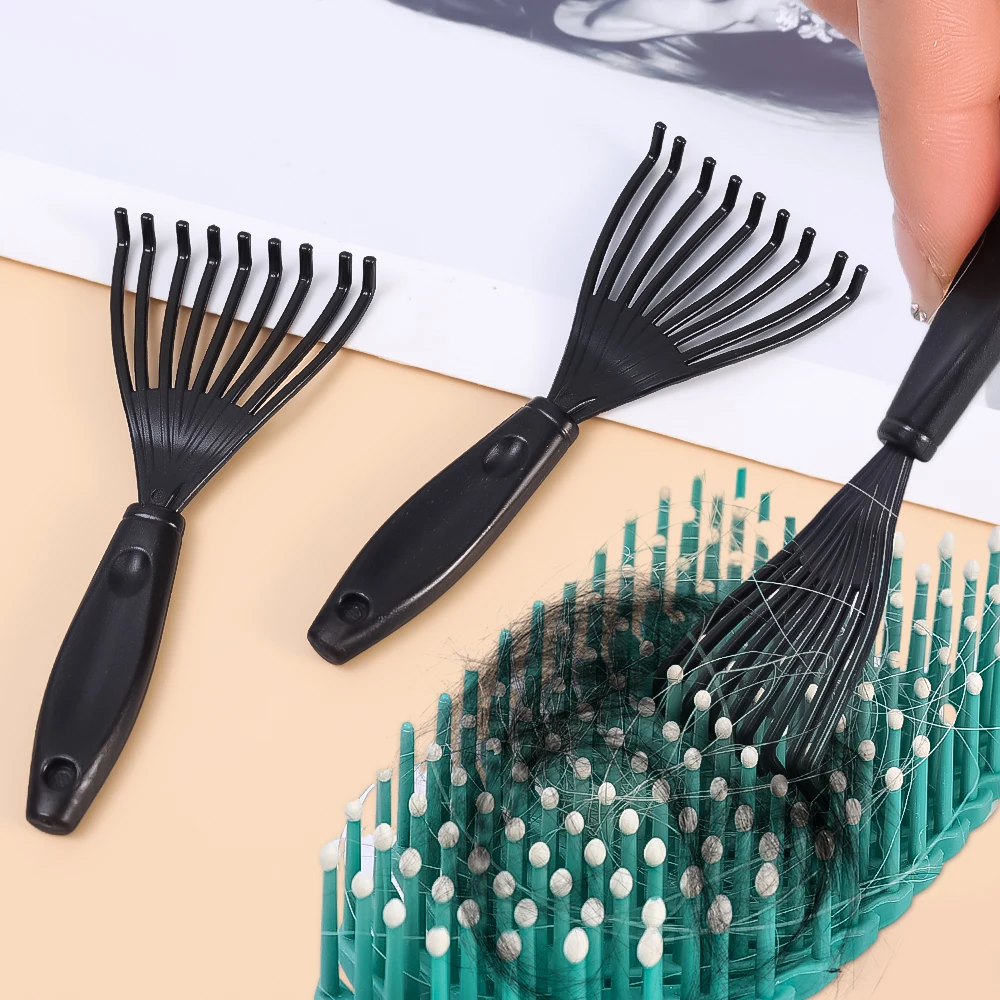 Comb Hair Brush Cleaner Plastic Handle Cleaning Brush Remover Embedded Hair Beauty Tool Cleaning Product Home Bathroom Supplies