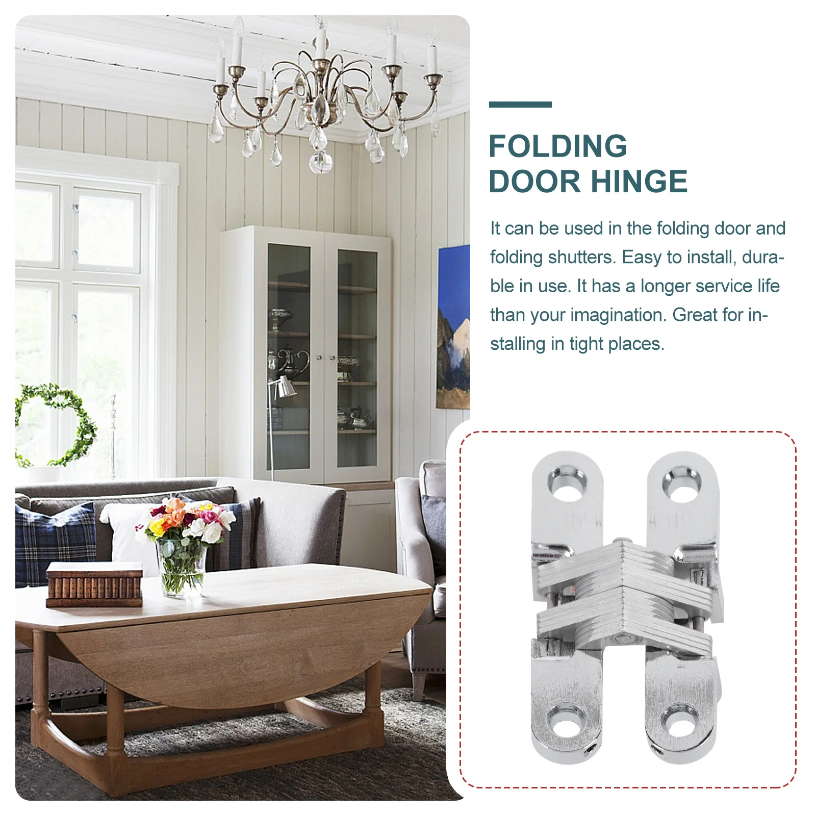 Onzichtbare Scharnier Voor Houten Deur Zware Opvouwbare Meubels Scharnier Roestvrij Staal Zinklegering Rustig Close Scharnieren Hardwares