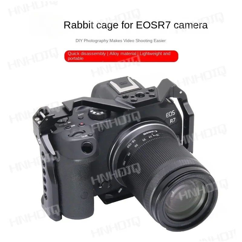 For Eosr7 Camera Rabbit Cage SLR Metal Cold Shoe Expansion Stabilizer Photography Vertical Shot Bracket Accessories