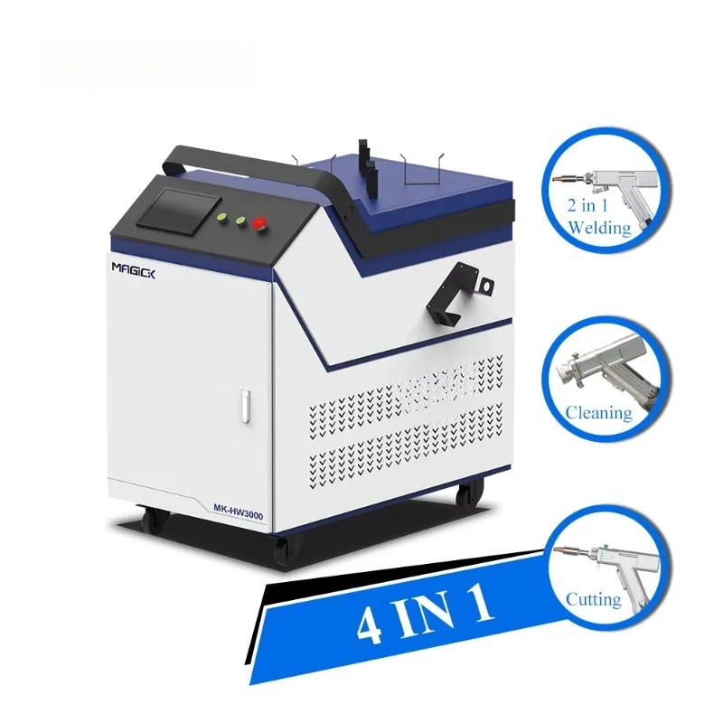 Máquina de solda a laser portátil 1500W 3000W Soldador a laser 4 em 1 Máquina de solda a laser