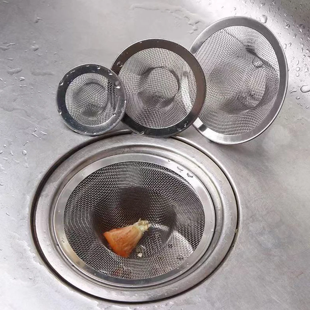 

Stainless Steel Bathtub Hair Catcher Stopper Shower Drain Hole Filter With Handle Metal Sink Strainer Floor Drain For Kitchen