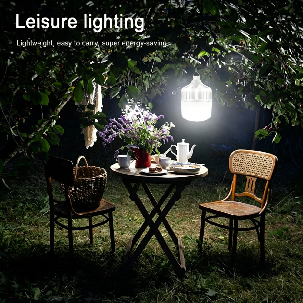 New Led Emergency Light Bulbs Led Outdoor Hiking Lights Outdoor Camping Charging Wireless Lighting USB Energy-saving Lamps