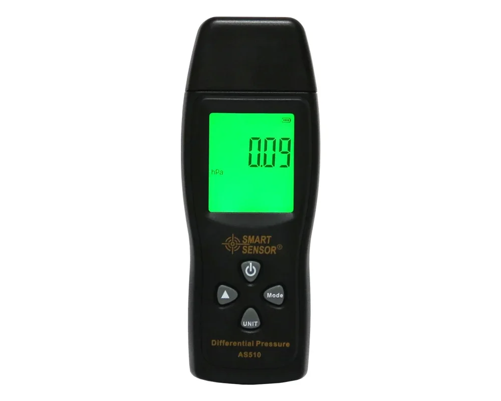 Digital Manometer air pressure gauge Differential Pressure Meter 0-100 hPa/0-45.15 in H2O