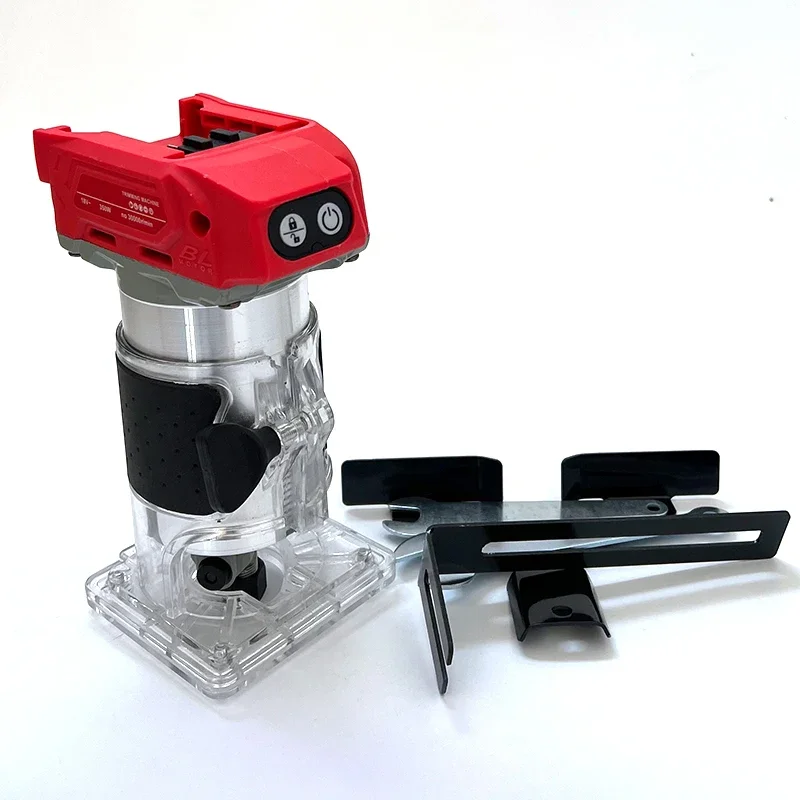For Milwaukee Brushless Electric Trimmer 800W 30000RPM Cordless Compact Router 5-Speeds Woodworking Machine Trimming 18V Battery