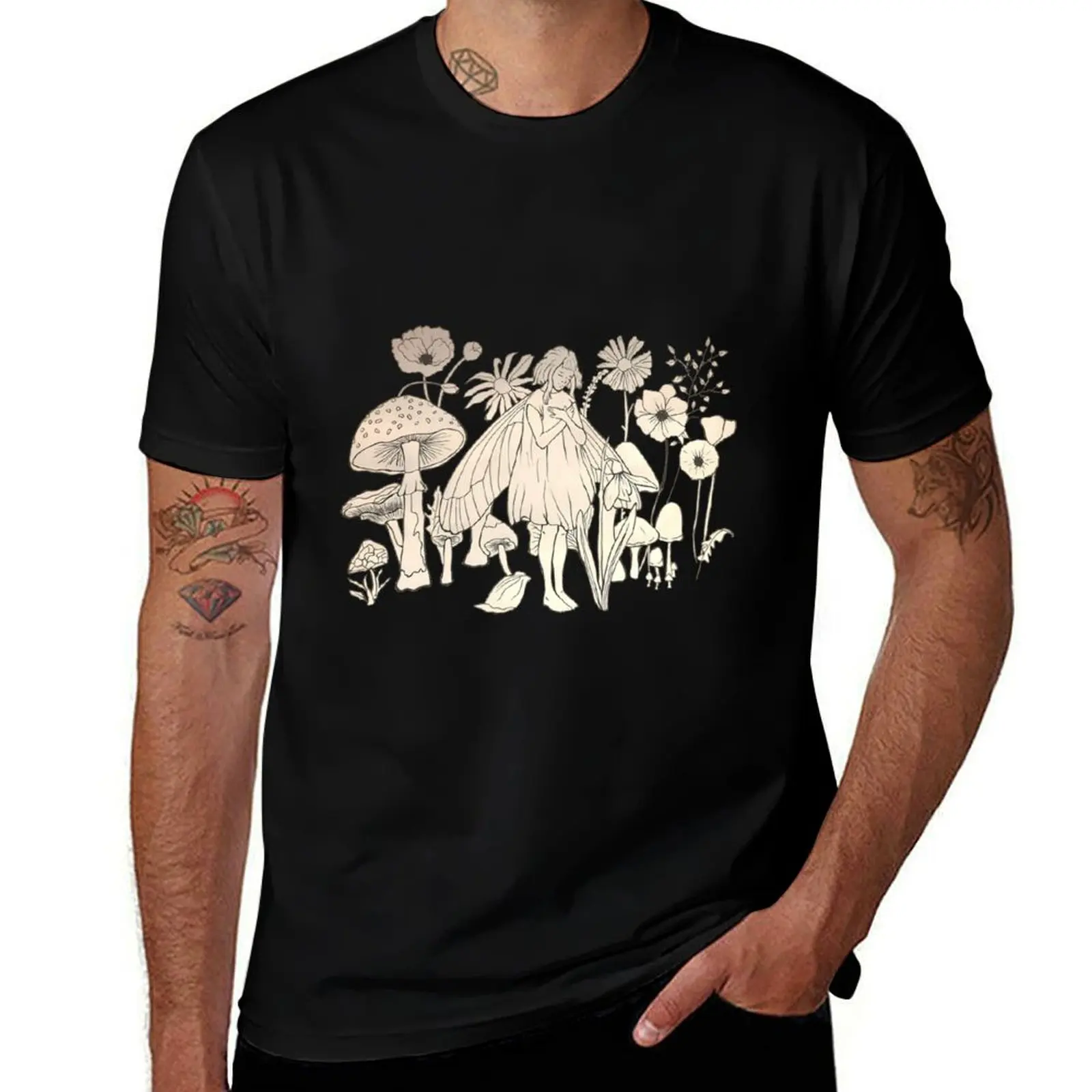 

shirts fairy illustration man print oversize t shirt for Aksnes funny T-Shirt Aurora print shirts graphic anime custom t t