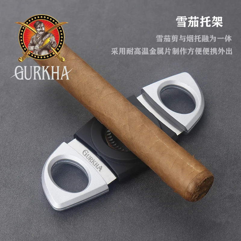 Classic Cut-out Serrated Knife Cigar Cut 28MM Large Caliber Cigar Cut Sharp Carry The Cigar Holder Cigar Accessories