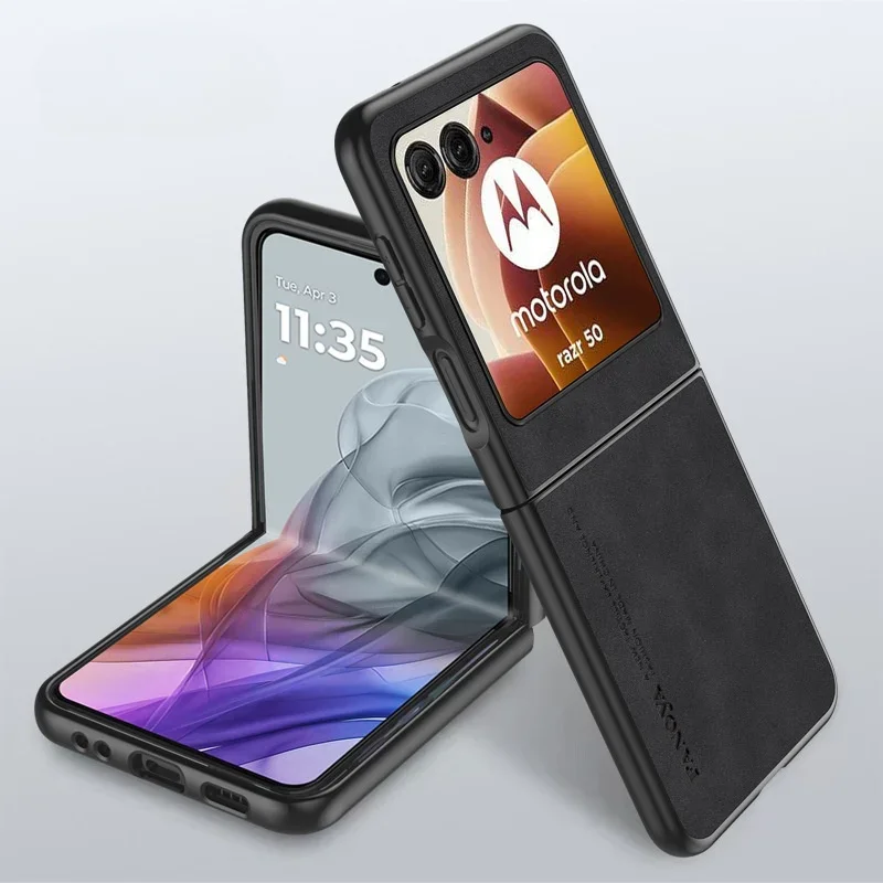 

Роскошный чехол из искусственной кожи ягненка для Motorola Razr50 Ultra Moto Razr50 50 Ultra Razr40 2023 ударопрочный жесткий пластиковый чехол для телефона