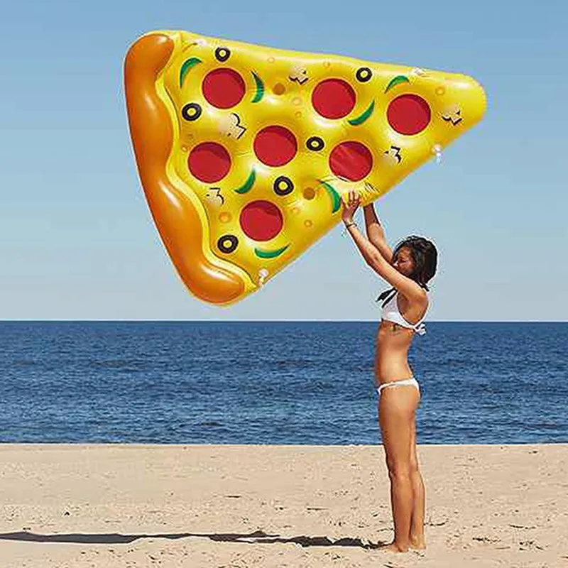 Water Mattress Pool Toys Inflatable Pizza Slice Pool Float