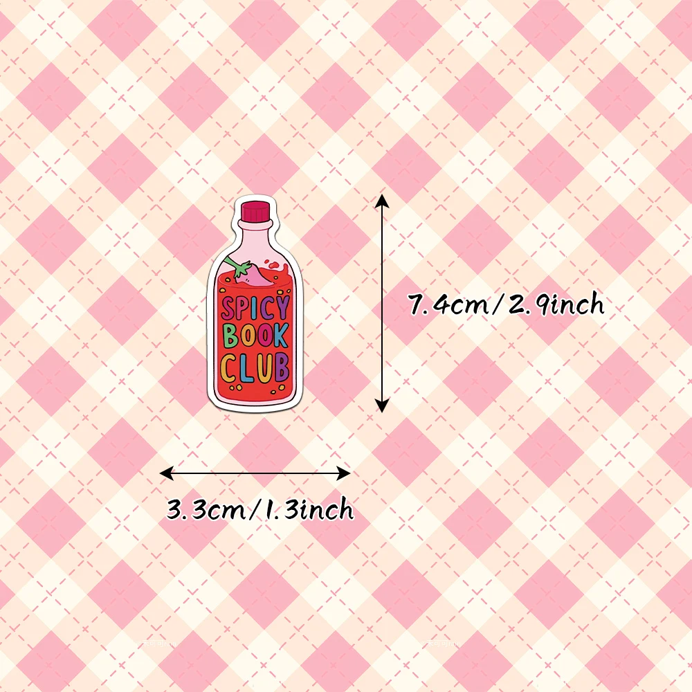 50pcs Bookish Smutty decorative stickers for laptop tablet refrigerator diary handbook notebook cell phone case skateboard