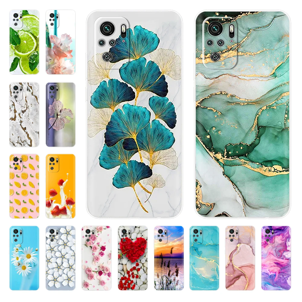 Para Xiaomi Redmi Note 10 4G funda Redmi Note 10s elegante funda pintada Luquid funda de teléfono de silicona para Redmi Note 10 Note10 Fundas