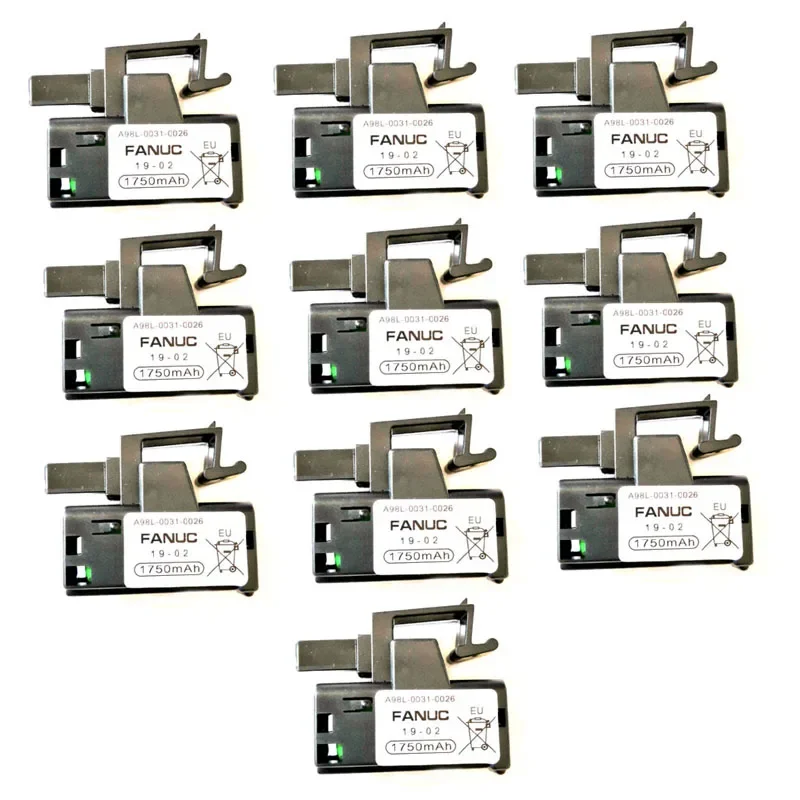 Lot 10 Stuks Nieuwe A98L-0031-0026 Plc Industriële Batterij Pack Voor Fanuc Cnc Plc Industrieel Systeem A02b-0309-k102 3V 1750Mah Batterij