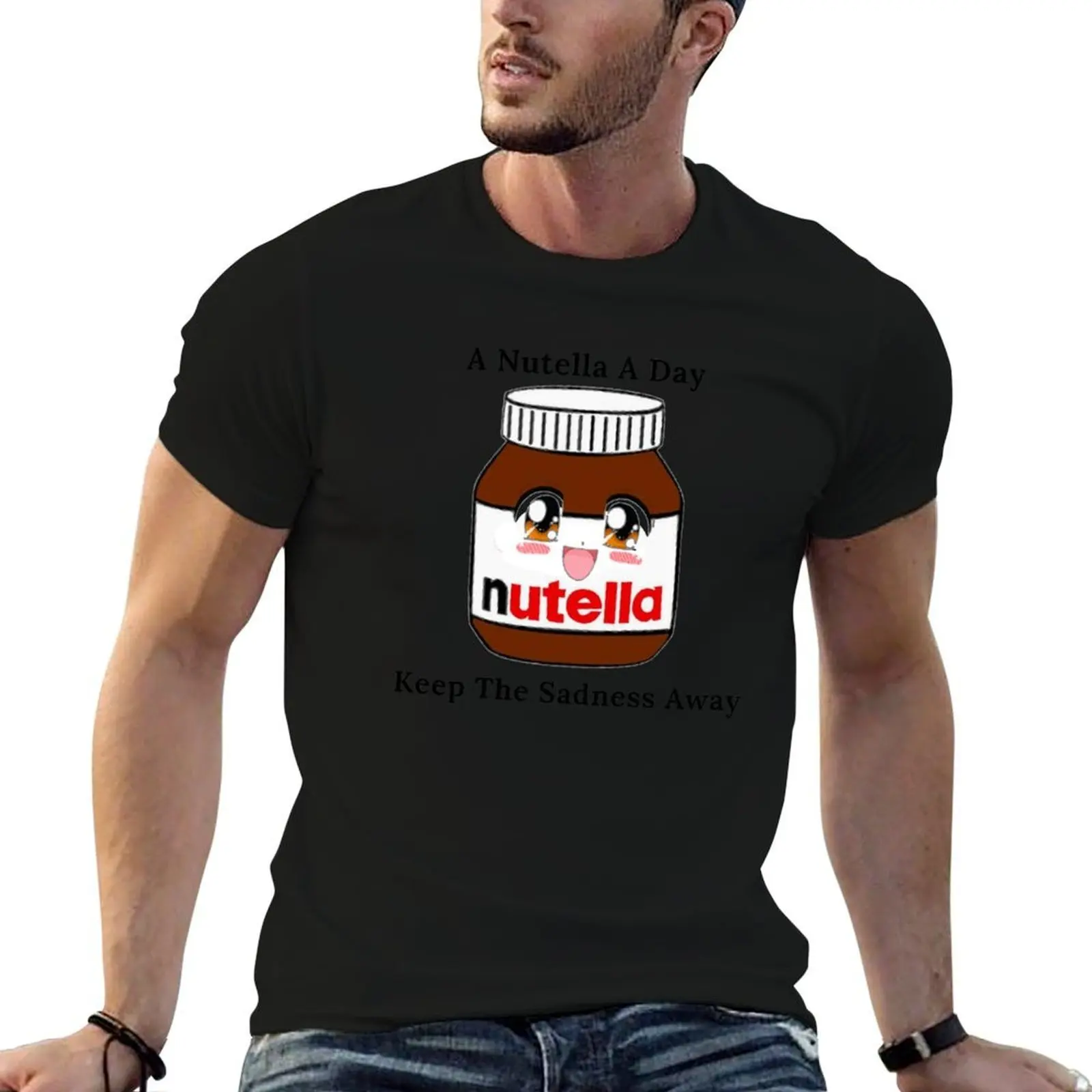 Nutella - Nutella Lover Quote T-Shirt baggy shirts topping mens clothes