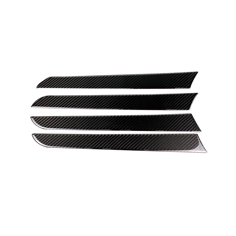 For Audi A4 B8 A5 2010 2011 2012 2013 2014 2015 2016 Carbon Fiber Window Door Panel Trim Cover