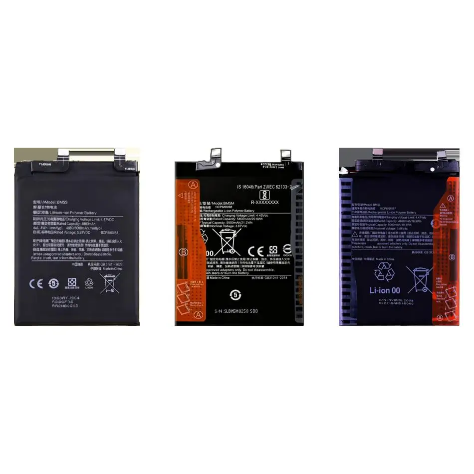 

Mobile Phone Battery Stable BM5S BM5M BM5L 5000-5500Mah For Xiaomi 13T MI Redmi K60 U1tra Pro