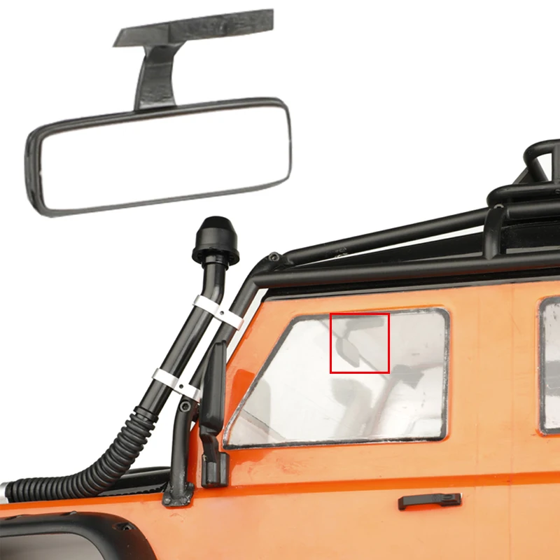 Simulation Mini Black Rearview Mirror for 1/10 RC Crawler Car Traxxas TRX4 SCX10 Accessories