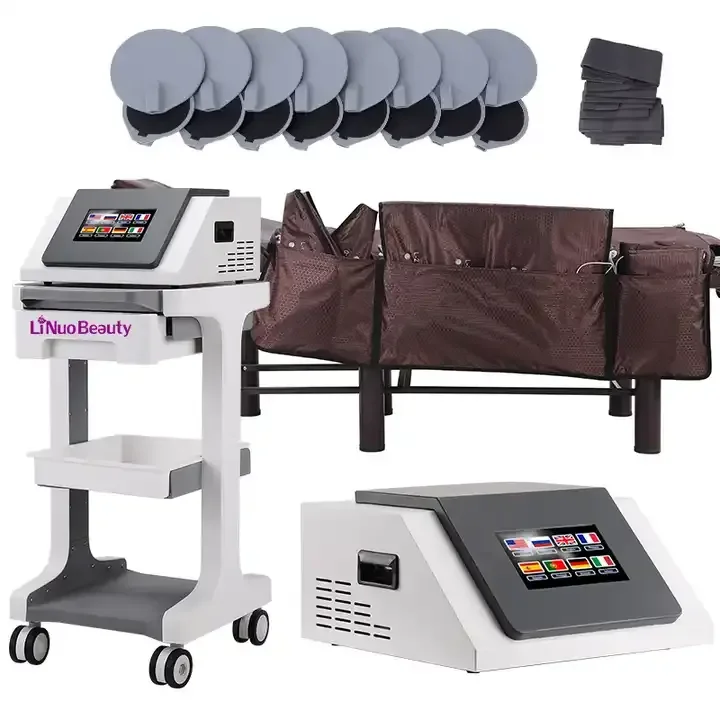 

3 in 1 Portable Air Pressure Pre-Therapy EMS Muscle Stimulation Red Light Hyperthermia Machine Kit