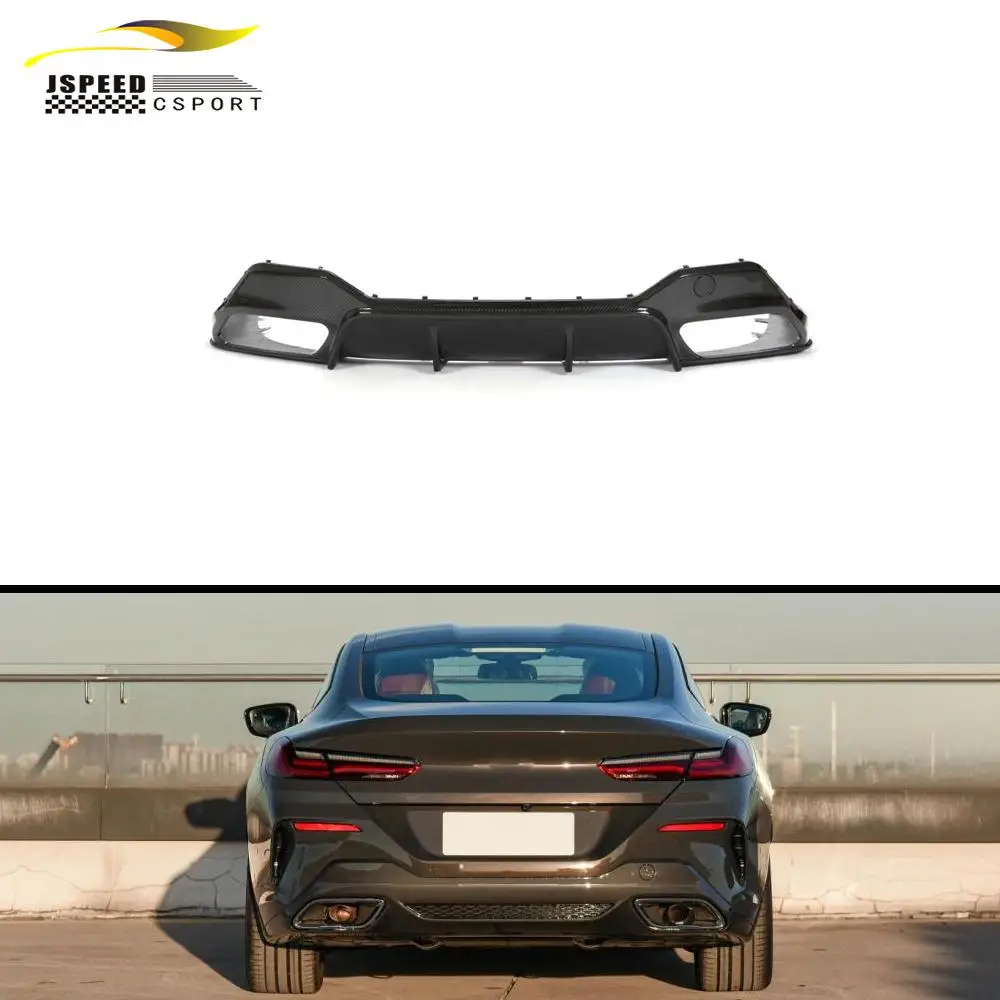 

Подходит для заднего диффузора из сухого углеродного волокна. Подходит для BMW 8 серии G14 G15 2018-2022 гг.
