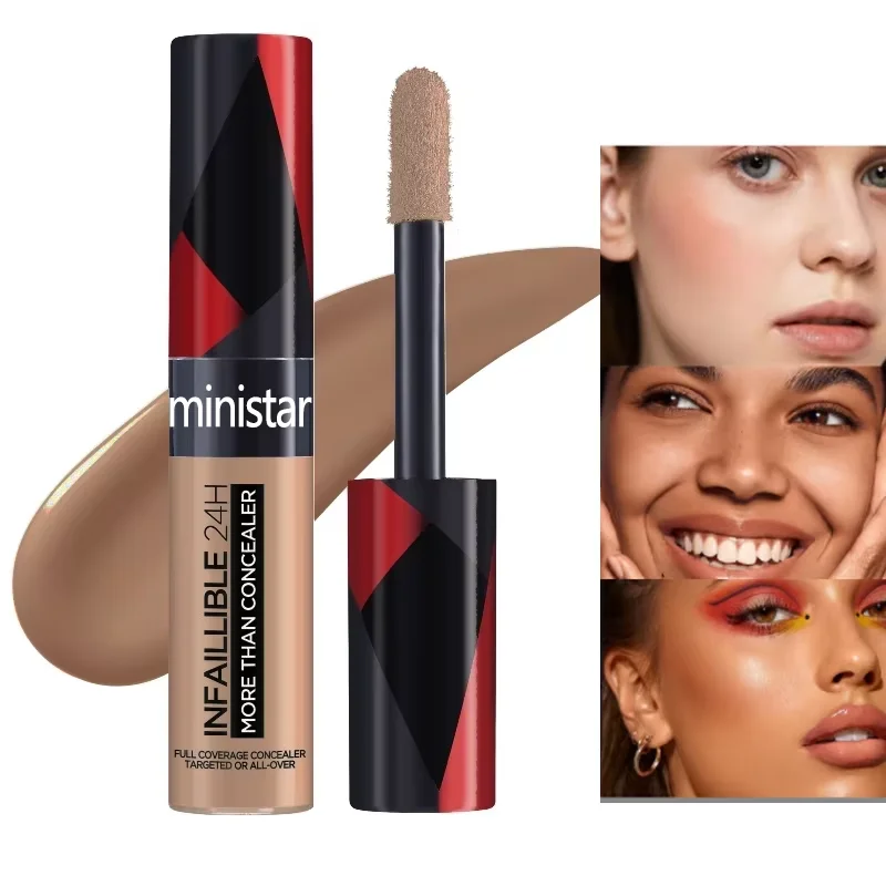 MINISTAR Concealer natural Matte Liquid Concealer Full Cover Acne Dark Circles Corrector Professional Foundation Women Makeup