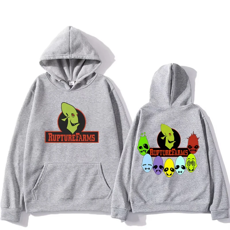 

Толстовки с капюшоном Oddworld с мультяшным принтом и карманом Harajuku Kawaii, удобная одежда Funko Pop, флисовые пуловеры Sudaderas