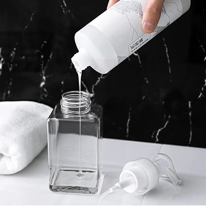 250/450ml Large Foam Dispenser Plastic Pump Bottles Mini Empty Soap Refillable Bottle For Travel Shampoo Bottles