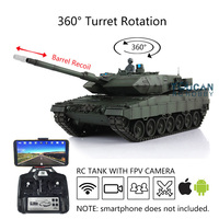 1/16 HENG LONG FPV 7.0 Leopard2A6 RC Tank 3889 Metal Tracks Barrel Recoil Remote Control Tank Model Toys TH17618