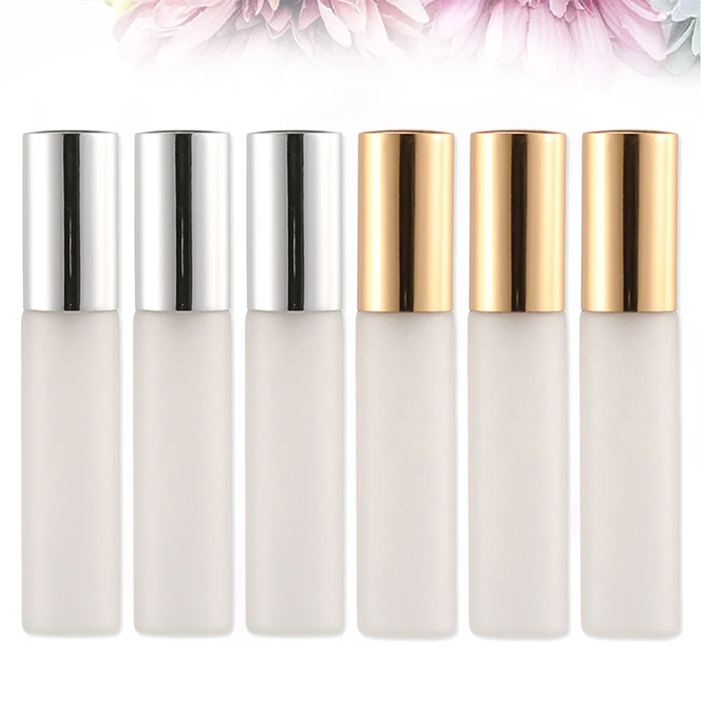 Botellas de vidrio pequeñas de 10Ml, contenedor de niebla fina compacto reutilizable a prueba de fugas para loción de Perfume, hidratación en movimiento, 6 uds.