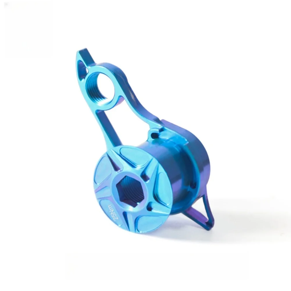 For UDH Compatible Tail Hook for Mountain Bikes Straight Mount Frame TC4 Alloy Lightweight Performance 2.5 x 6.4cm Dimensions
