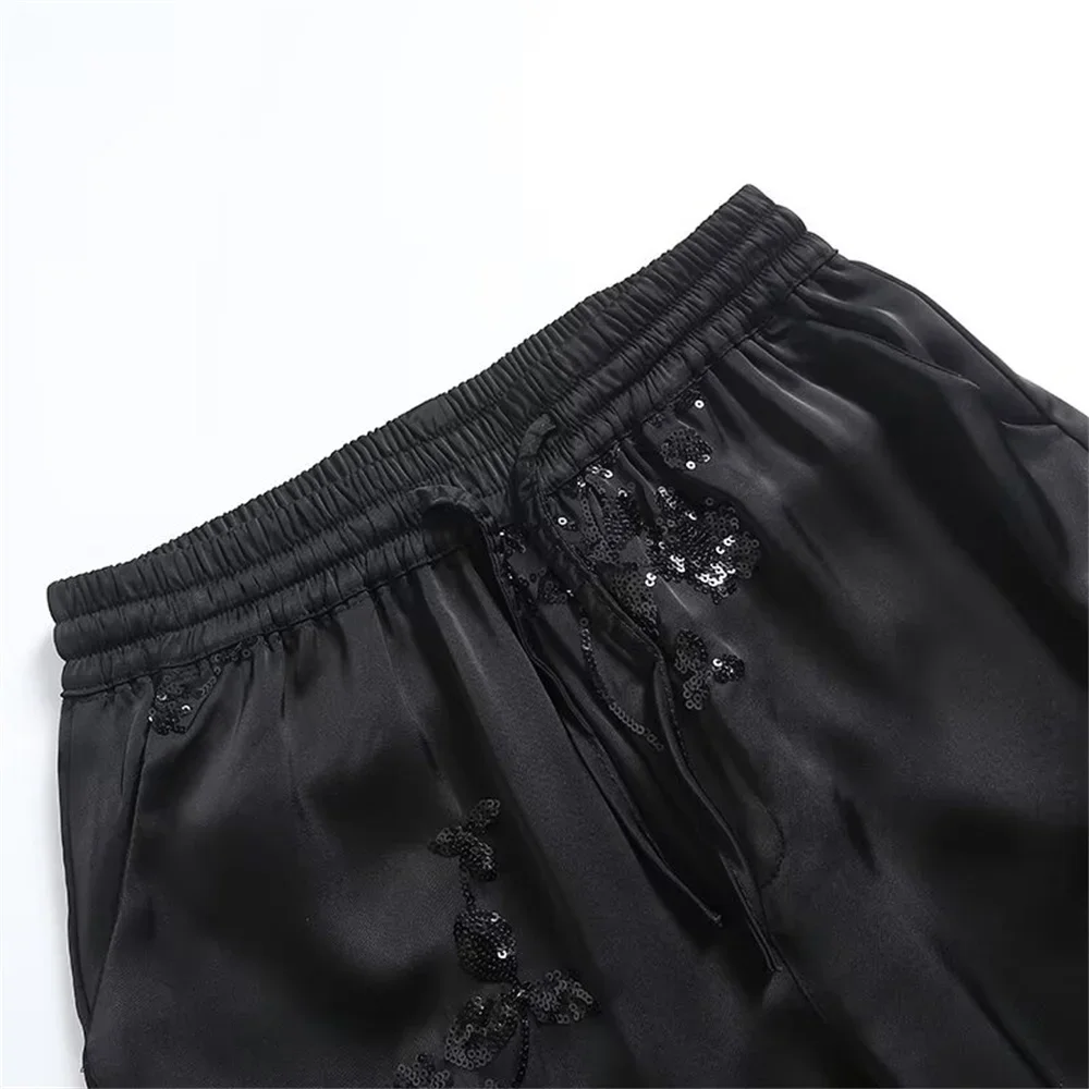 LIBIELIY 2025 Spring/Summer New Women's European And American Heavy Industry Embroidered Shirt And Pant Set