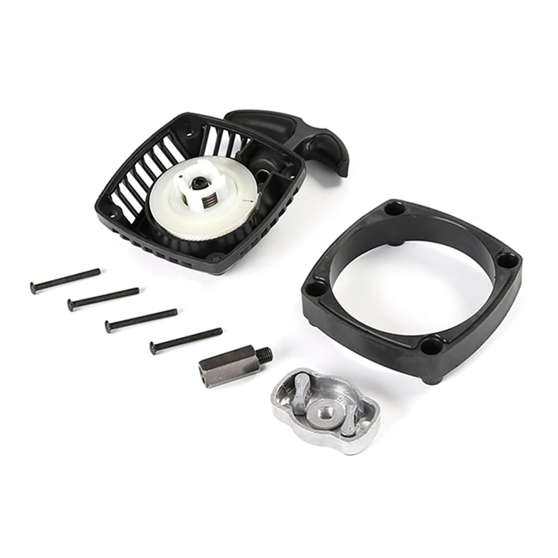 Easy Pull Starter Set for Zenoah CY Rovan Engine 23/26/29/30.5CC for 1/5 HPI ROFUN ROVAN KM BAJA LOSI 5IVE T,Black