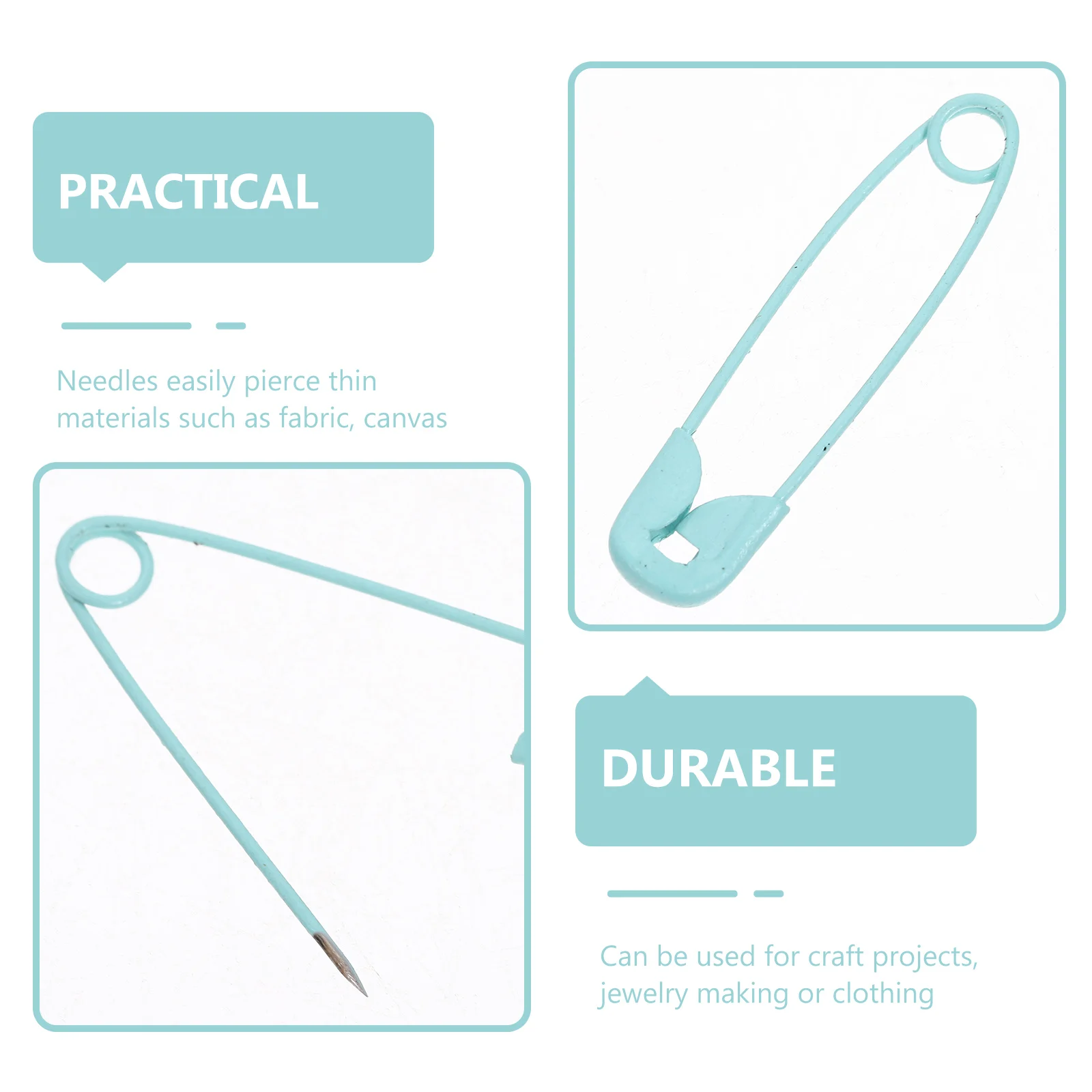 

100pcs Pink Colored Safety Pins for H made Sewing Quilting DIY Craft Jewelry Making Accessories Durable Sturdy