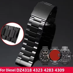 For Diesel DZ4318 steel strap DZ4323 DZ4283 DZ4309 high quality Stainless steel watchband men original style watch bracelet 26MM