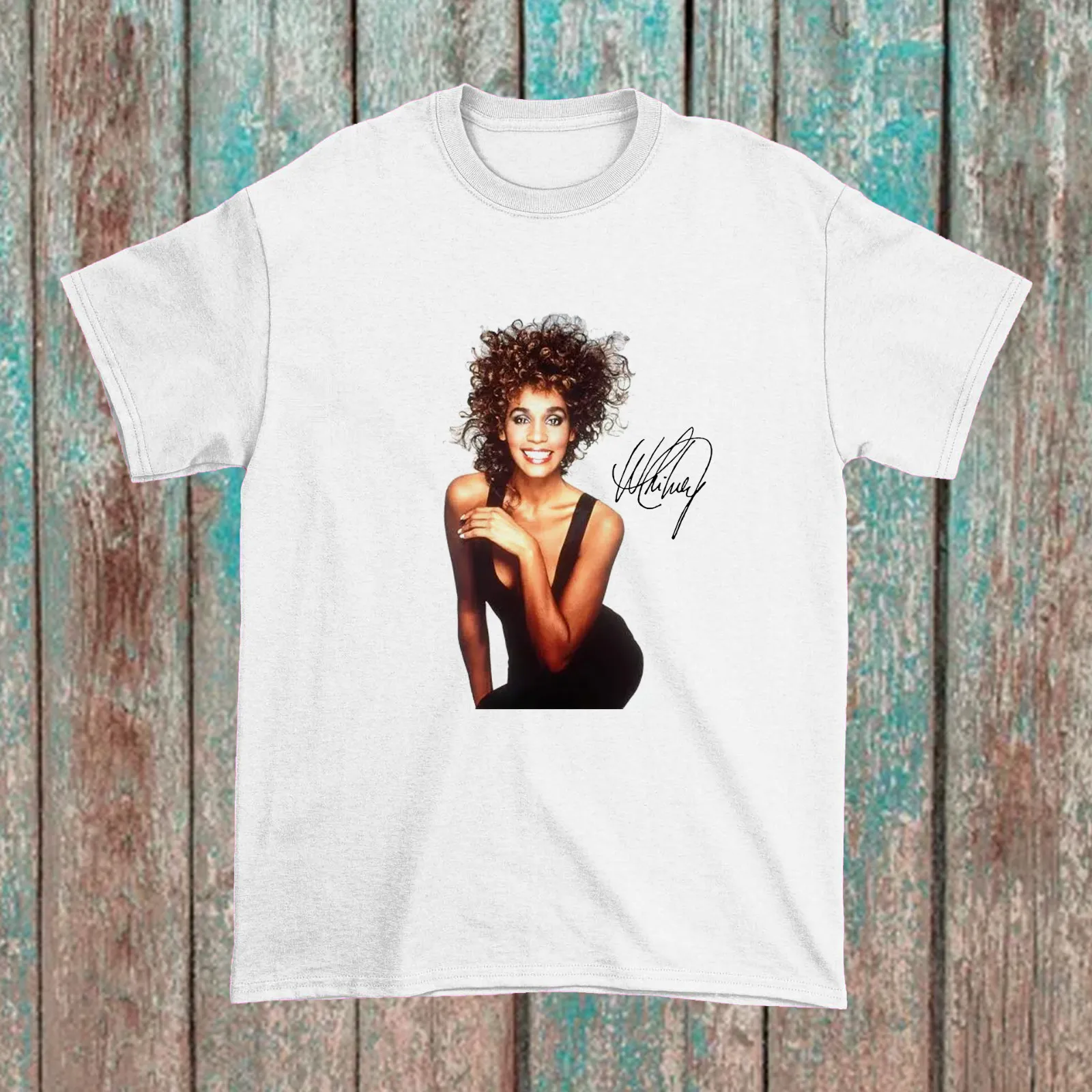 Whitney Houston Signature White All Size S to 5XL Shirt