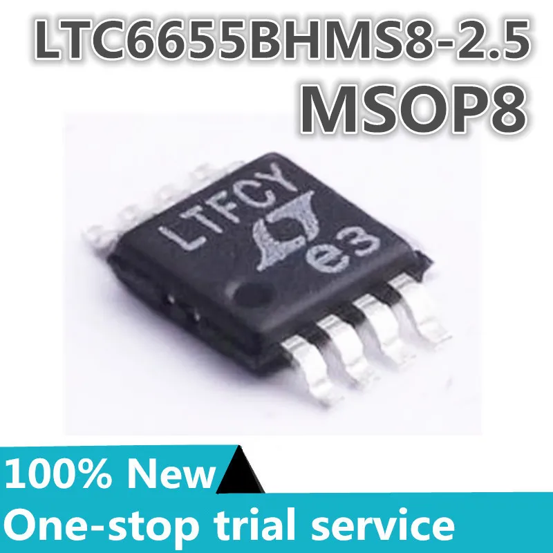 

1-10pcs %New original LTC6655BHMS8-2.5 voltage base IC chip MSOP-8 Silkscreen LTFCY