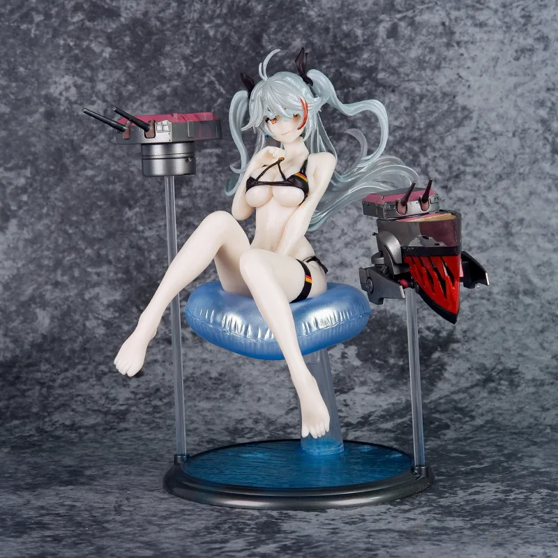 20CM Azur Lane Anime Figures Swimwear Prinz Eugen Model Dolls Beautiful Girl Collection Model Desktop Decoration Adult Toy Gifts