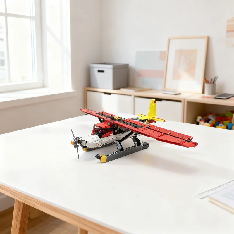 2001pcs MOC Firefighter Seaplane Technical Model Building blocks Construction Christmas gifts toy creative DIY idea Brick toys