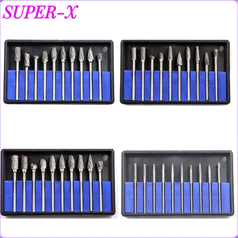 

10PCS/box Dental Burs Drills Tungsten Steel Carbide Burs Dental Lab Material 2.35mm