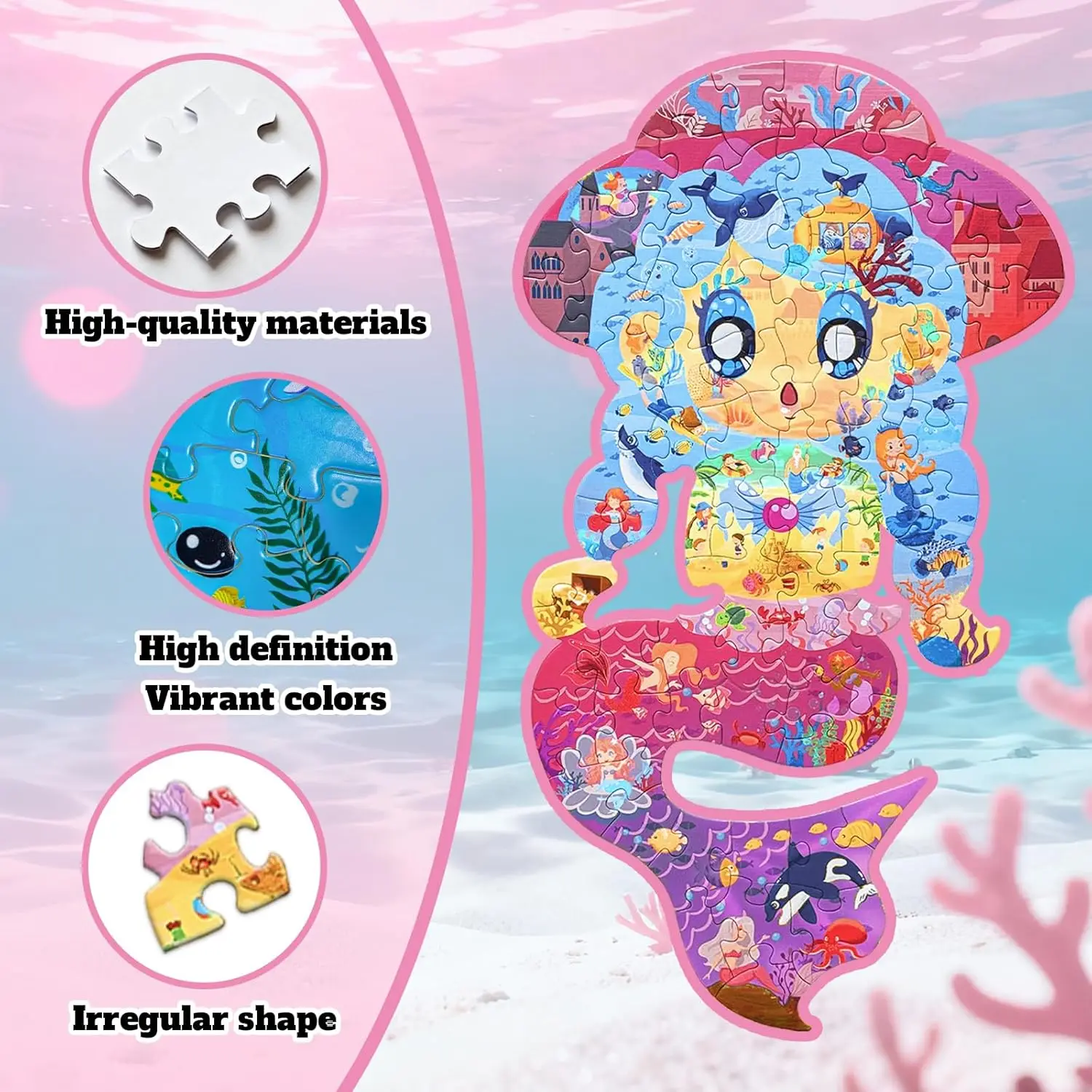 

1pc Princess Puzzle Colorful Puzzle Exquisite And Fun Puzzle Iron Box Gift Packaging Fun Parent Child Interactive Toy