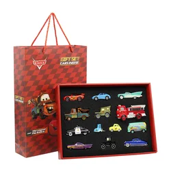 Disney Pixar Cars Box giocattoli Set saetta McQueen Car Gift Diecast Vehicle giocattoli in metallo regalo di compleanno per bambini ragazzi