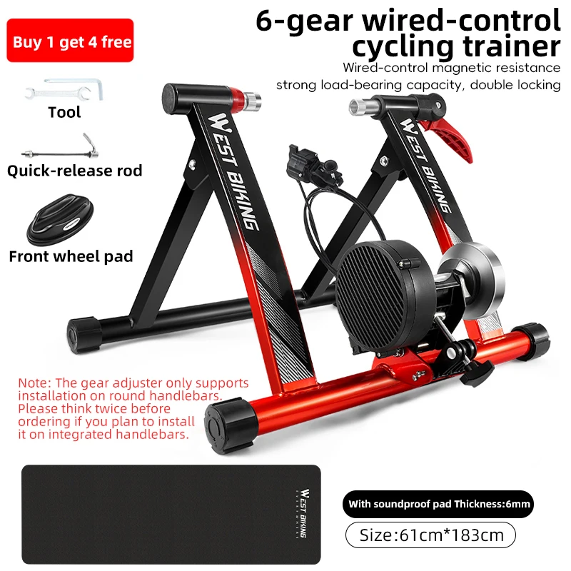 【新品】WEST BIKING マグネット抵抗ローラー台 WEST BIKING Foldable Bike Training Roller Indoor Magnetic Exercise