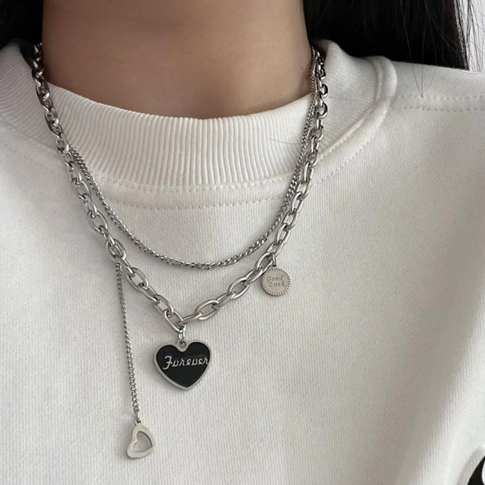 

Ожерелье-цепочка Многослойное ожерелье для парня, подруги, друзей, его