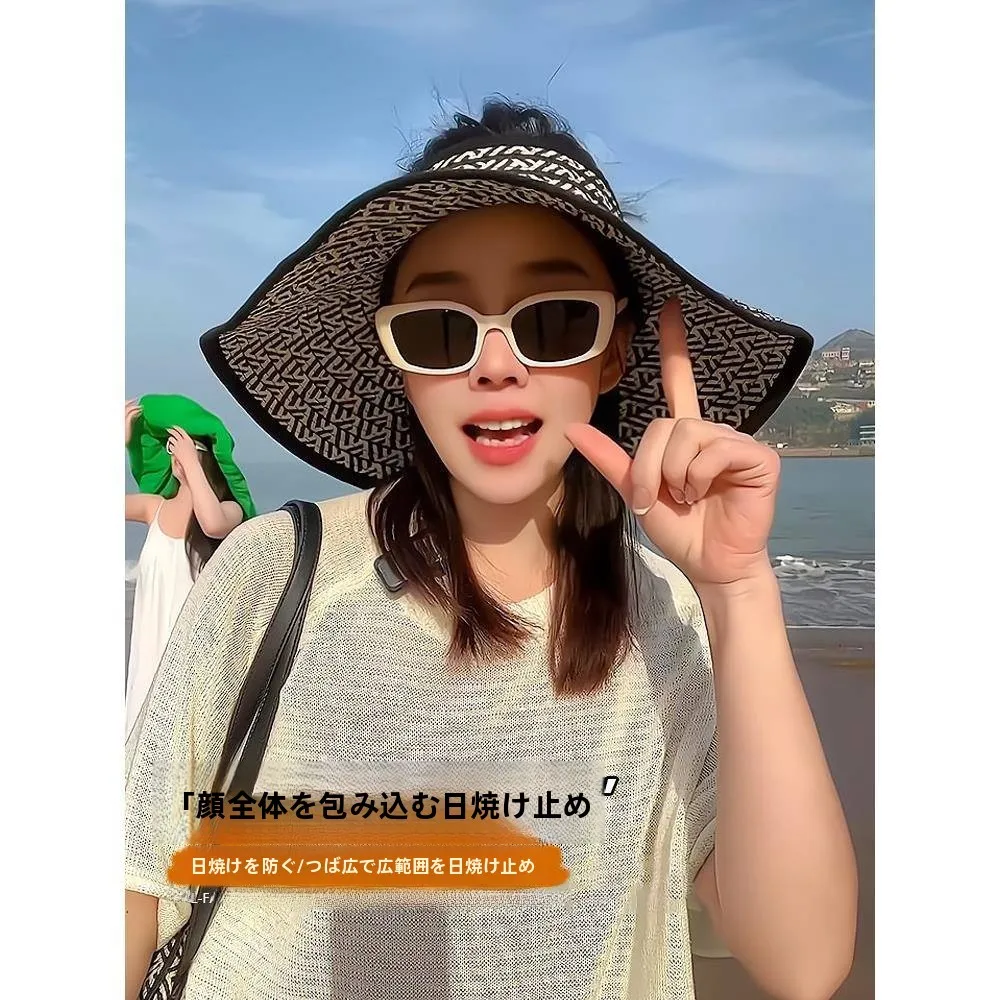 chapeau-de-paille-a-large-bord-chapeau-de-soleil-sans-calotte-pour-femme-ideal-pour-les-voyages-estivaux-et-la-plage-pliable-pour-les-grandes-tailles-de-tete-protection-solaire