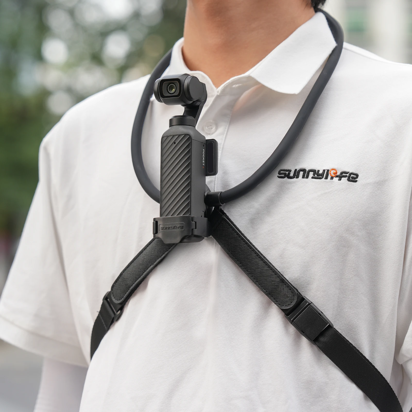 

Neck Mount Holder For DJI Pocket 4/3, Neck Hang Stand with Frame Extension Arm POV Chest Holder,for First-View Shooting